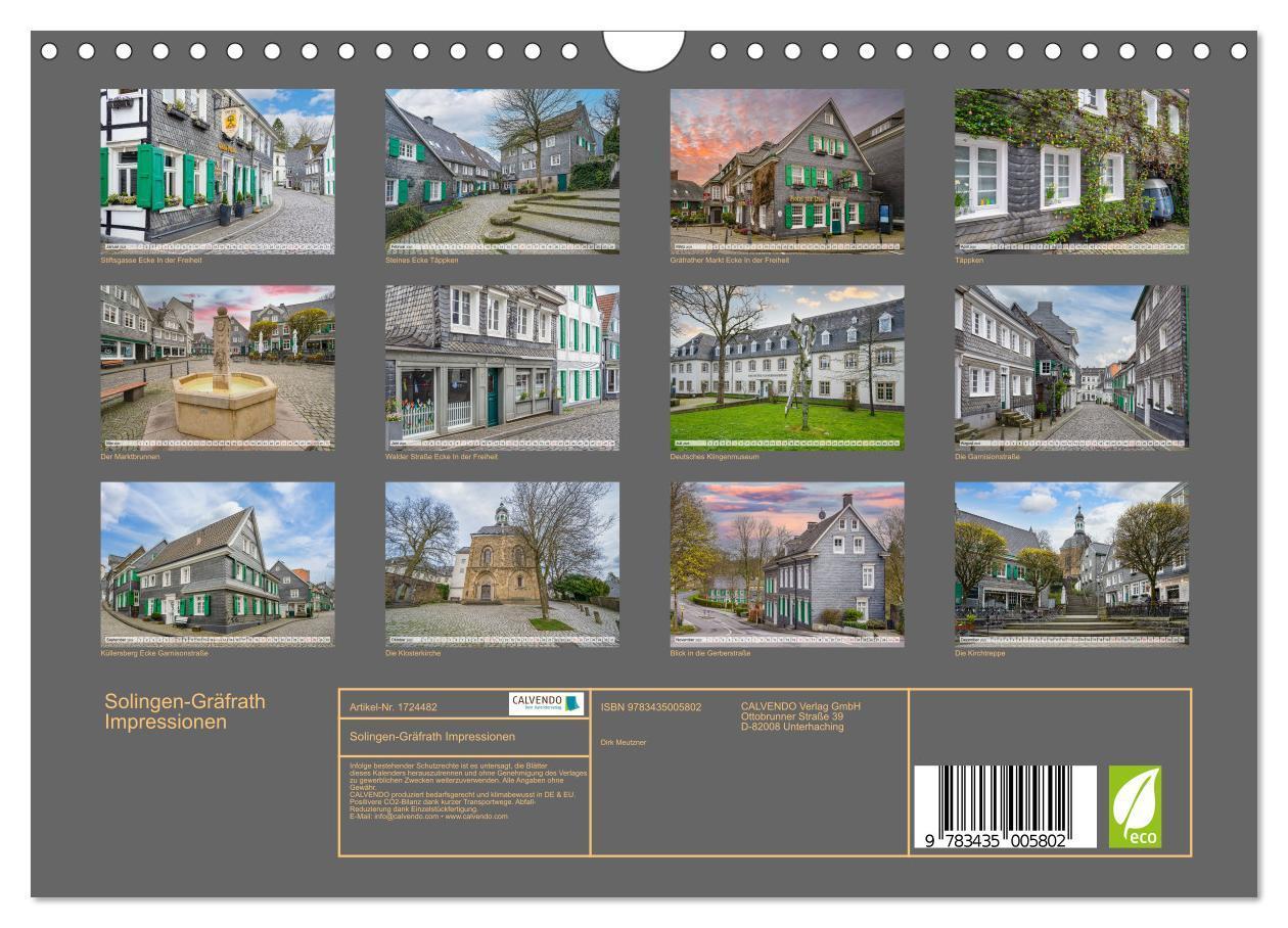 Bild: 9783435005802 | Solingen-Gräfrath Impressionen (Wandkalender 2025 DIN A4 quer),...