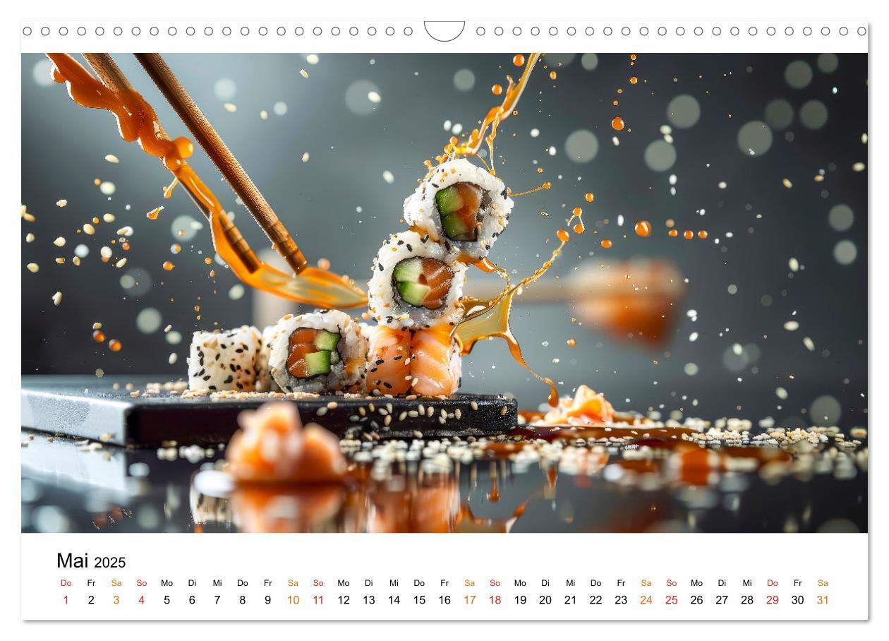 Bild: 9783457129302 | Sushi für Gourmets (Wandkalender 2025 DIN A3 quer), CALVENDO...