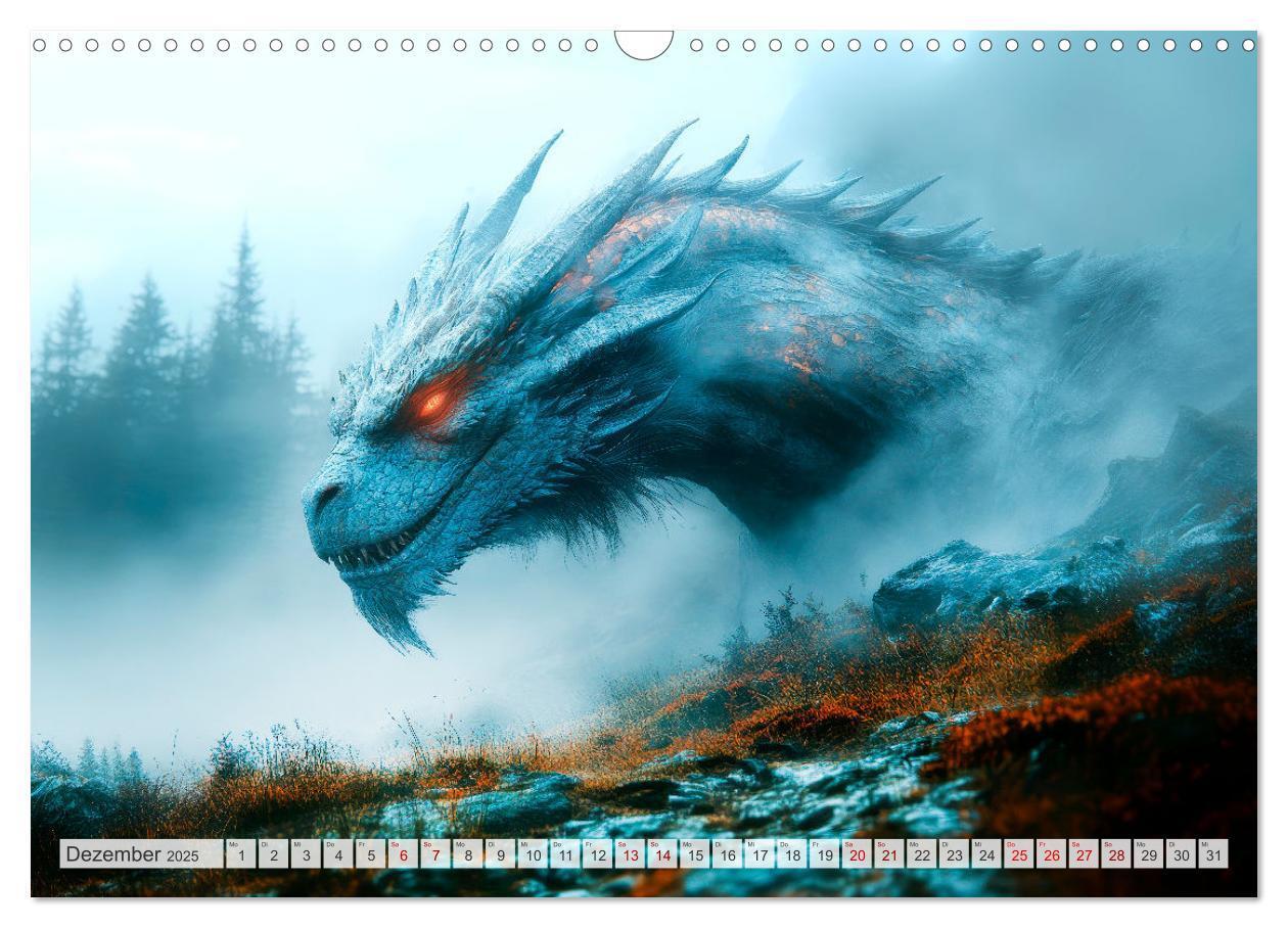 Bild: 9783457181461 | MÄCHTIGE DRACHEN Mystische Wesen (Wandkalender 2025 DIN A3 quer),...