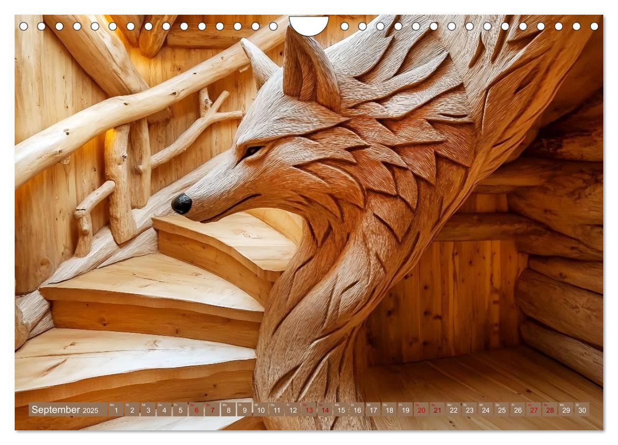 Bild: 9783457187913 | Wohnträume aus Holz (Wandkalender 2025 DIN A4 quer), CALVENDO...