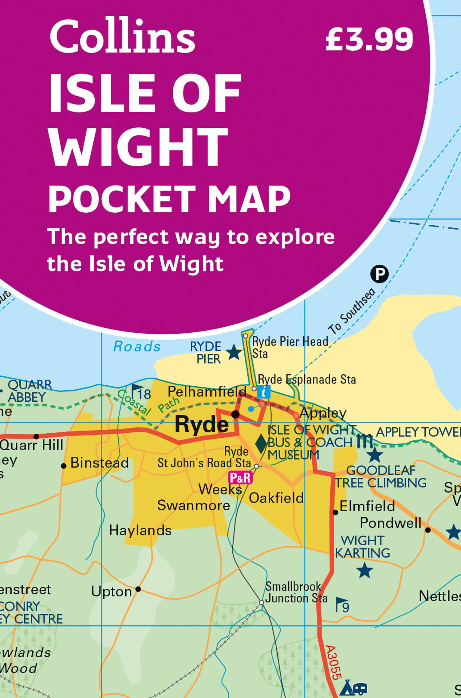 Cover: 9780008579999 | Isle of Wight Pocket Map | Collins Maps | (Land-)Karte | Englisch