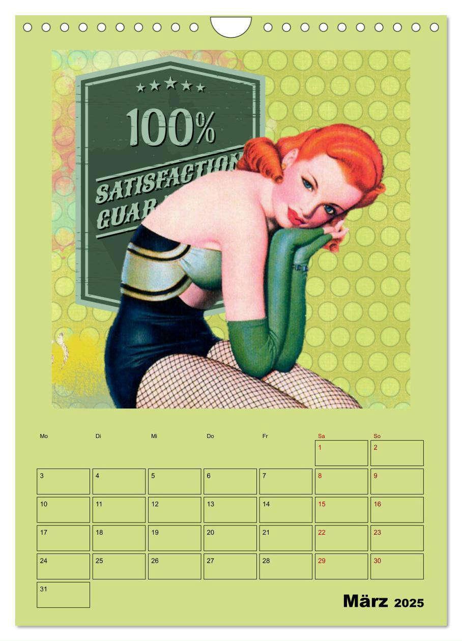 Bild: 9783435910236 | Retro Kult Pin-up-Girls (Wandkalender 2025 DIN A4 hoch), CALVENDO...