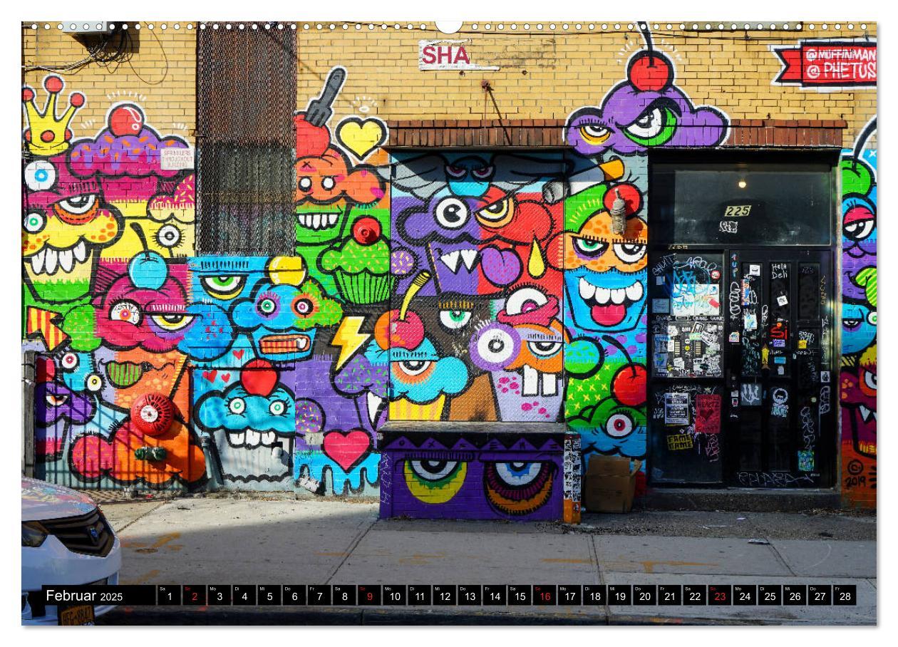 Bild: 9783435140893 | Bushwick Street Art (Wandkalender 2025 DIN A2 quer), CALVENDO...