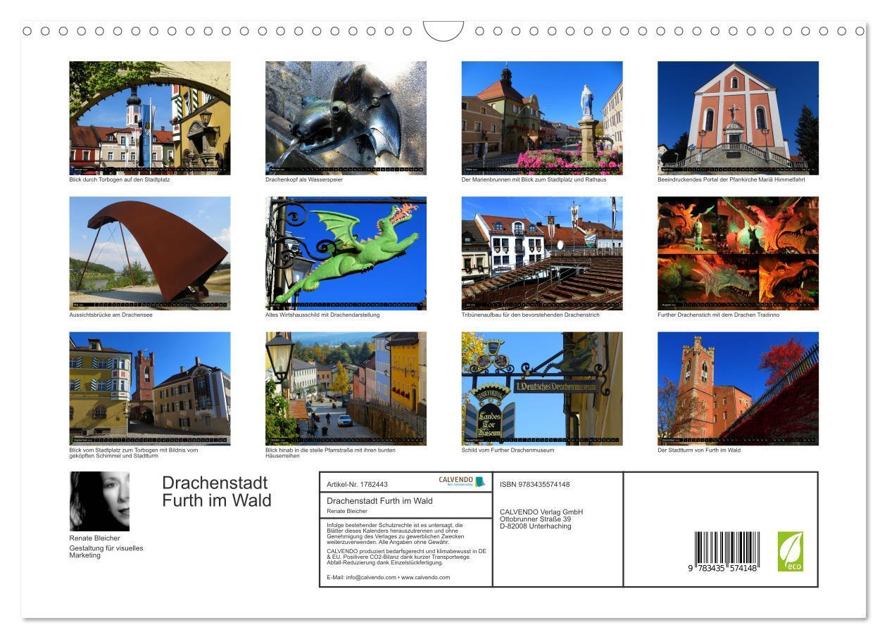 Bild: 9783435574148 | Drachenstadt Furth im Wald (Wandkalender 2025 DIN A3 quer),...