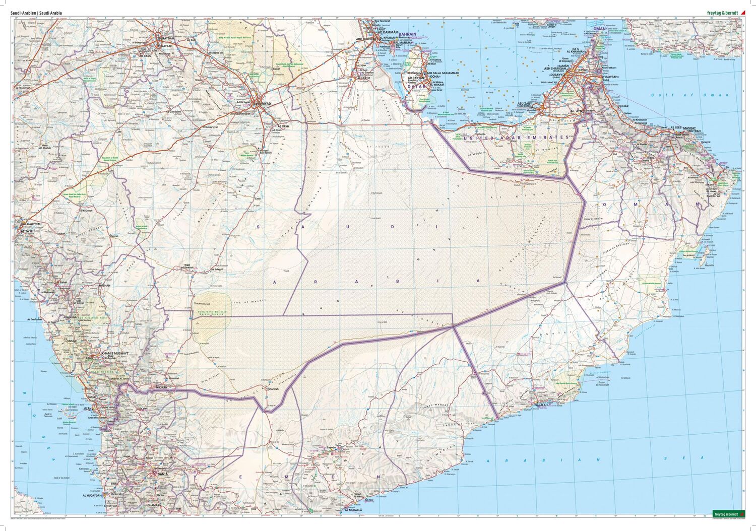 Bild: 9783707923285 | Saudi-Arabien, Straßenkarte 1:1.500.000, freytag &amp; berndt | Berndt