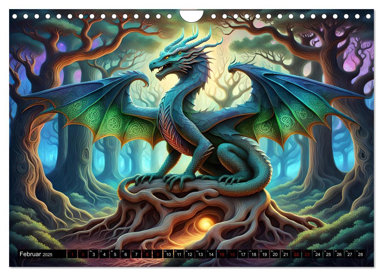 Bild: 9783457238790 | Drachen - Mystische Wesen (Wandkalender 2025 DIN A4 quer), CALVENDO...