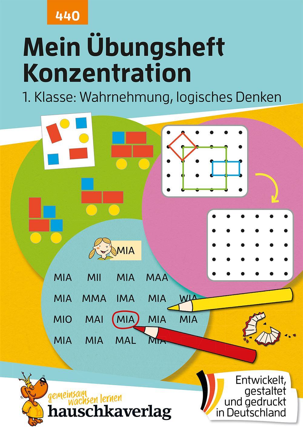 Cover: 9783881004404 | Mein Übungsheft Konzentration - 1. Klasse: Wahrnehmung, logisches...