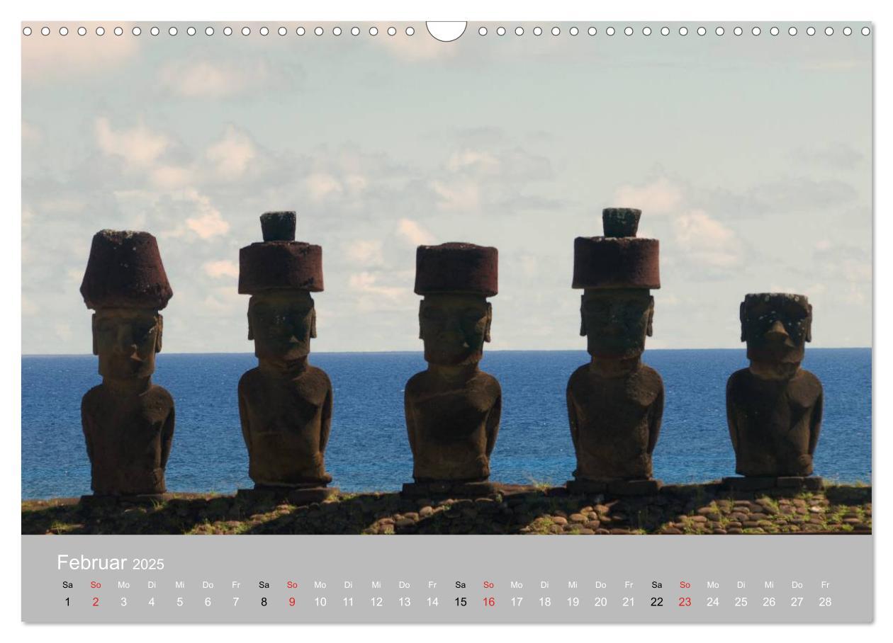 Bild: 9783435820825 | MOAI - steinerne Wächter der Osterinsel (Wandkalender 2025 DIN A3...