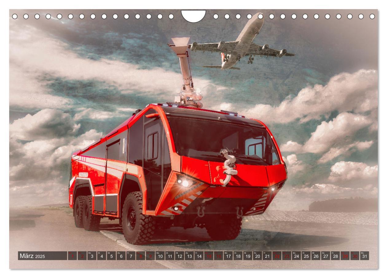 Bild: 9783383861611 | Feuerwehrfahrzeuge (Wandkalender 2025 DIN A4 quer), CALVENDO...