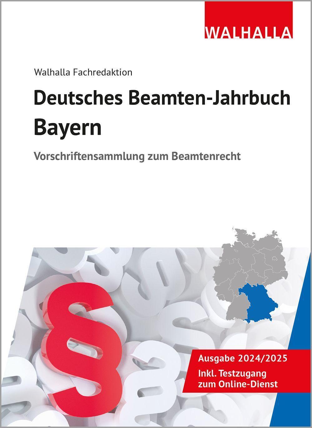 Cover: 9783802911354 | Deutsches Beamten-Jahrbuch Bayern 2024/2025 | Walhalla Fachredaktion