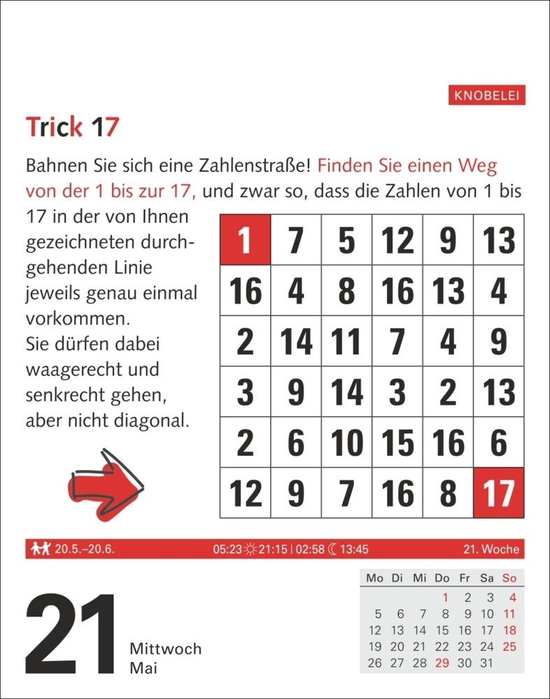 Bild: 9783840033797 | Meyers Grips-Gymnastik Tagesabreißkalender 2025 - Das tägliche...