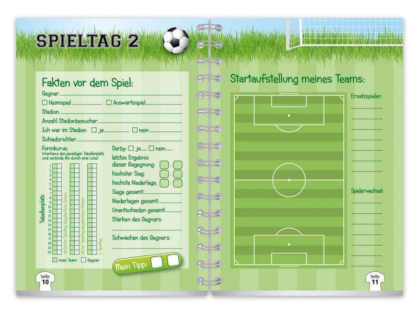 Bild: 9783961310340 | Fußballtagebuch | Mein Tagebuch meines Lieblingsvereins | Taschenbuch