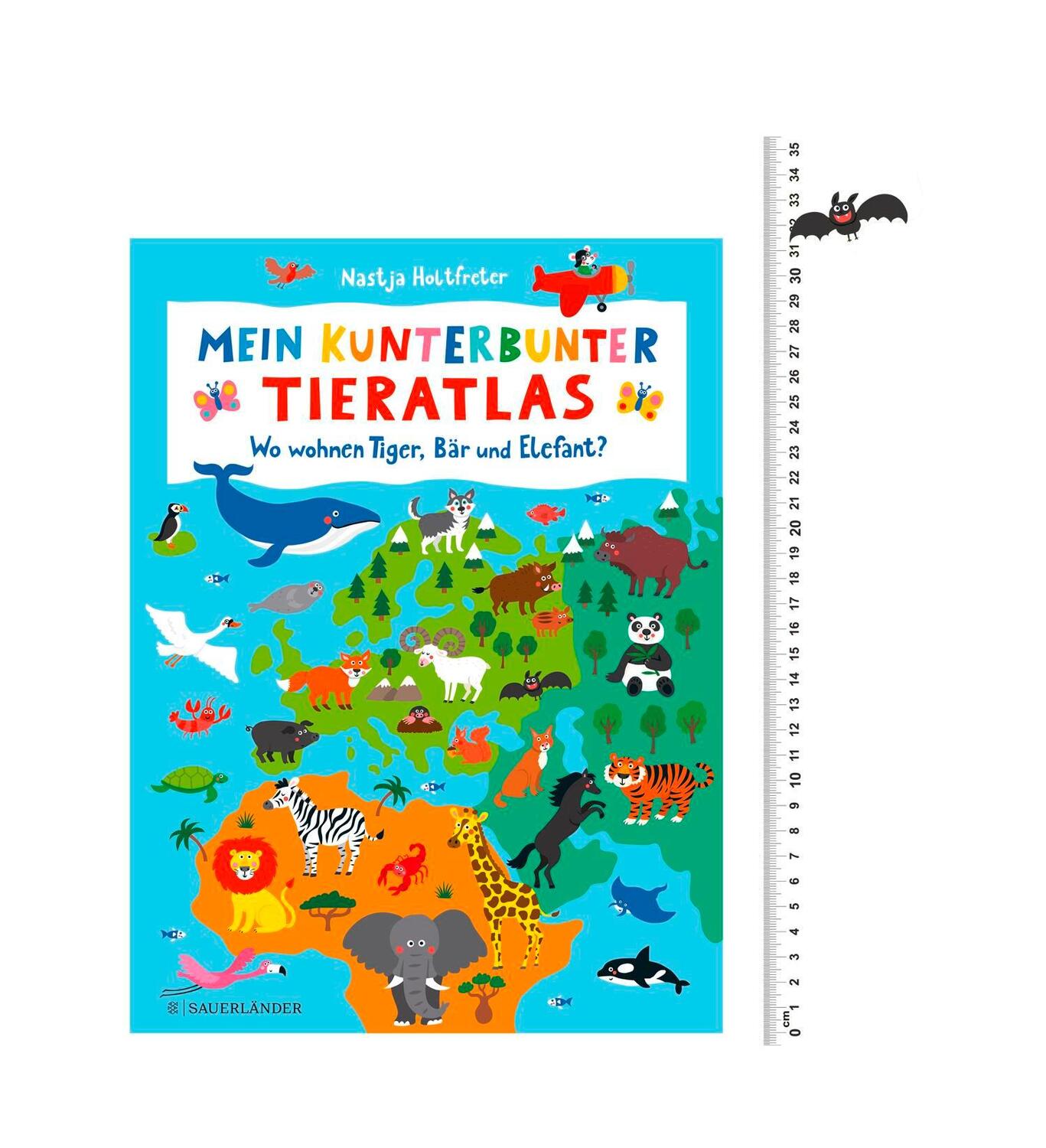 Bild: 9783737356640 | Mein kunterbunter Tieratlas | Wo wohnen Tiger, Bär und Elefant? | Buch