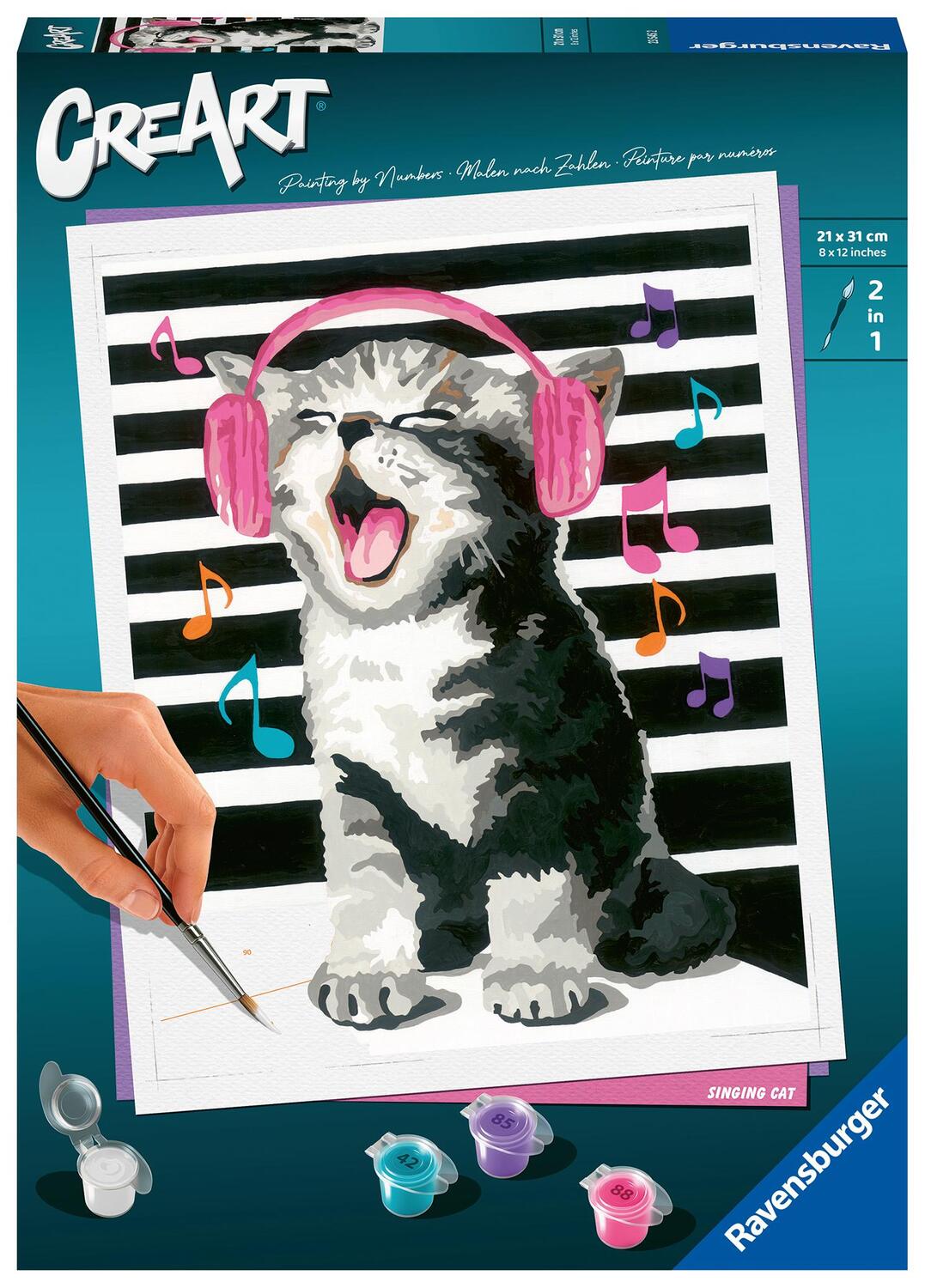 Cover: 4005556235452 | Ravensburger Malen nach Zahlen 23545 - Kitten Karaoke - ab 12 Jahren