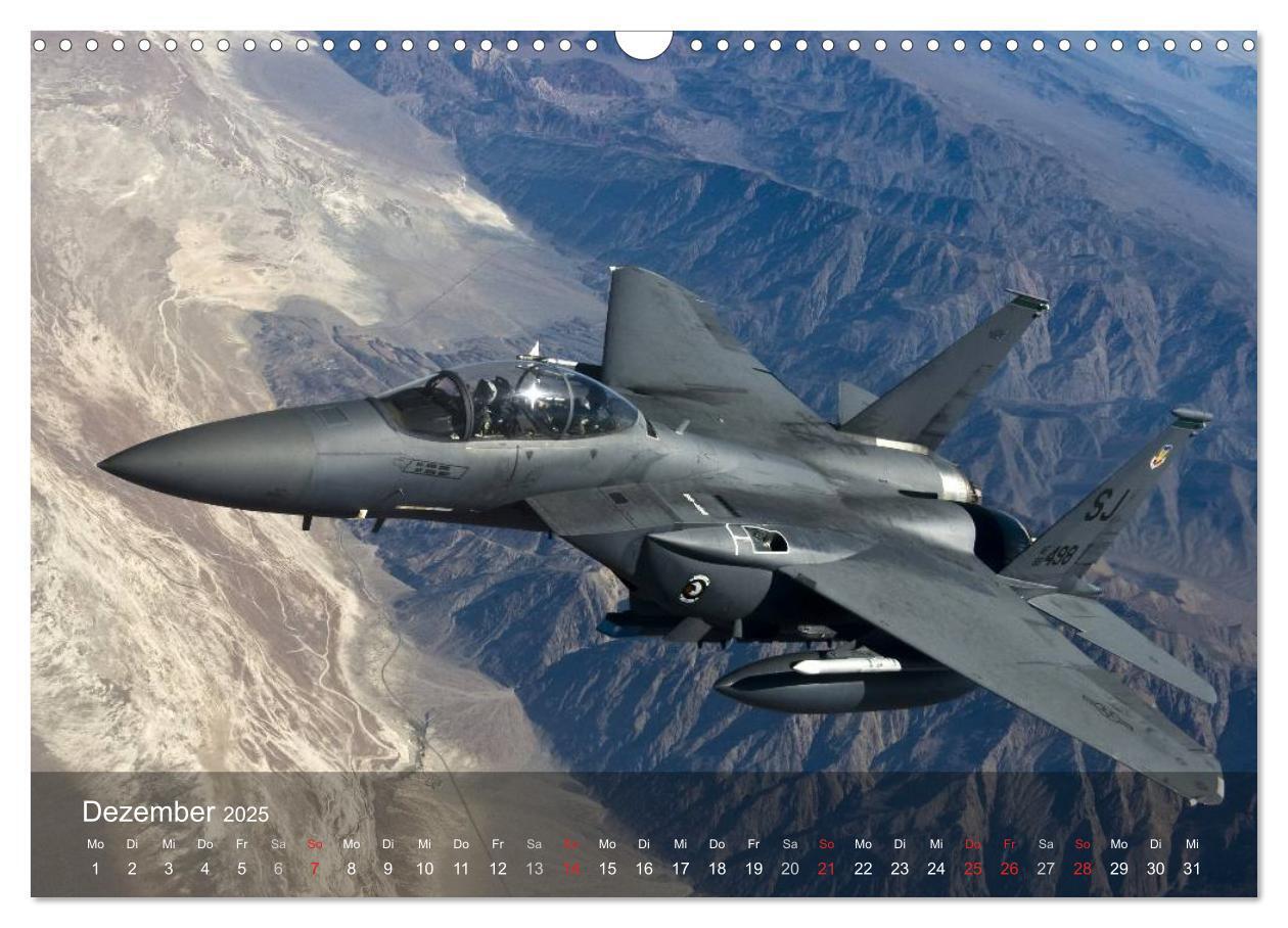 Bild: 9783435618712 | Luftwaffe. Kampfflugzeuge der USA (Wandkalender 2025 DIN A3 quer),...