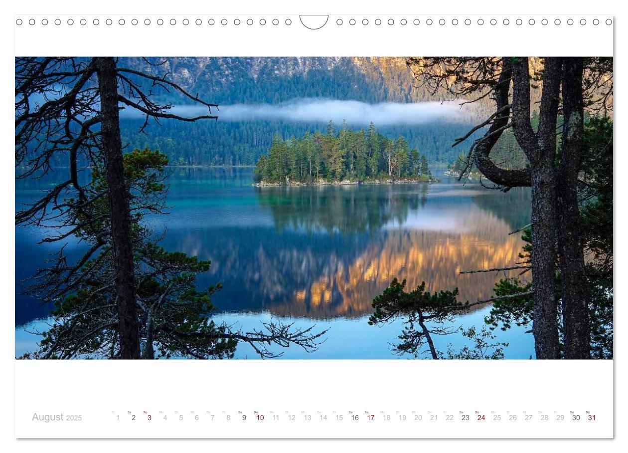 Bild: 9783435587766 | Unterwegs am Eibsee (Wandkalender 2025 DIN A3 quer), CALVENDO...