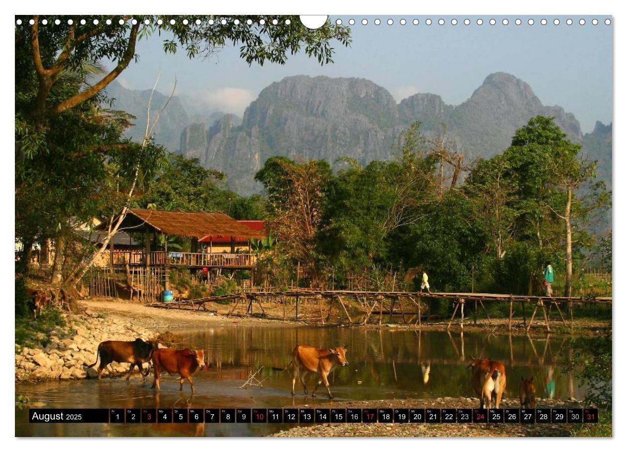 Bild: 9783435683406 | Volksrepublik Laos (Wandkalender 2025 DIN A3 quer), CALVENDO...