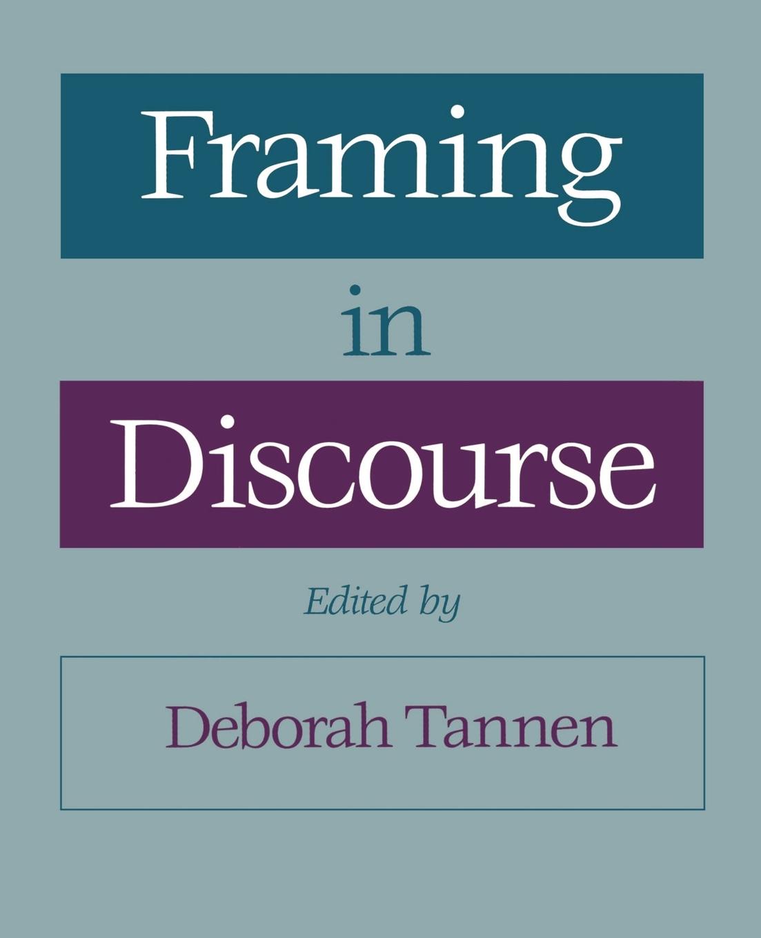 Cover: 9780195079968 | Framing in Discourse | Deborah Tannen | Taschenbuch | Englisch | 1997