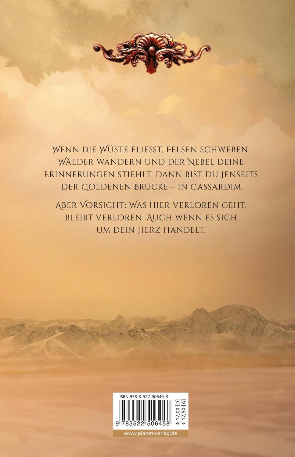 Rückseite: 9783522506458 | Cassardim 1: Jenseits der Goldenen Brücke | Julia Dippel | Buch | 2019