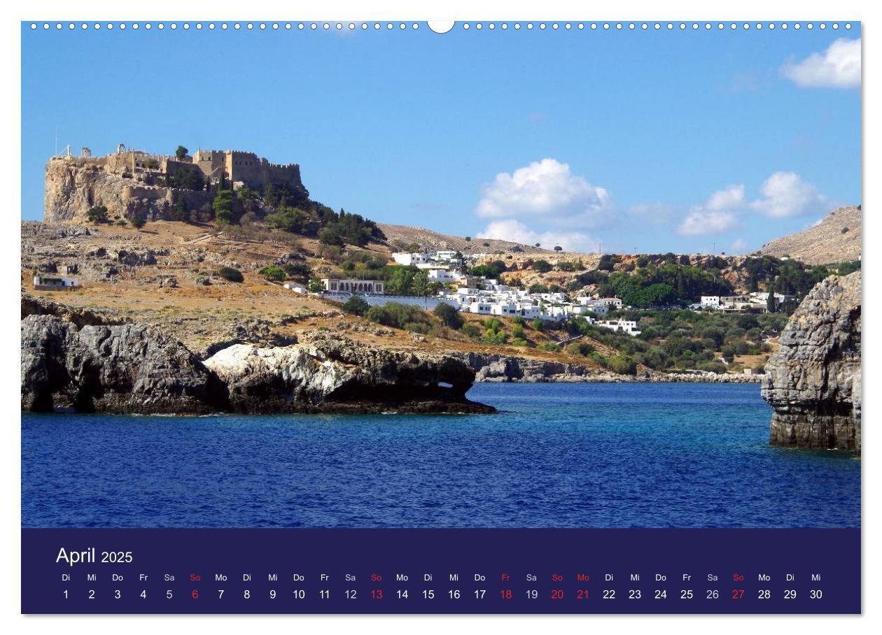 Bild: 9783435668144 | Rhodos mit Lindos und Symi (Wandkalender 2025 DIN A2 quer),...