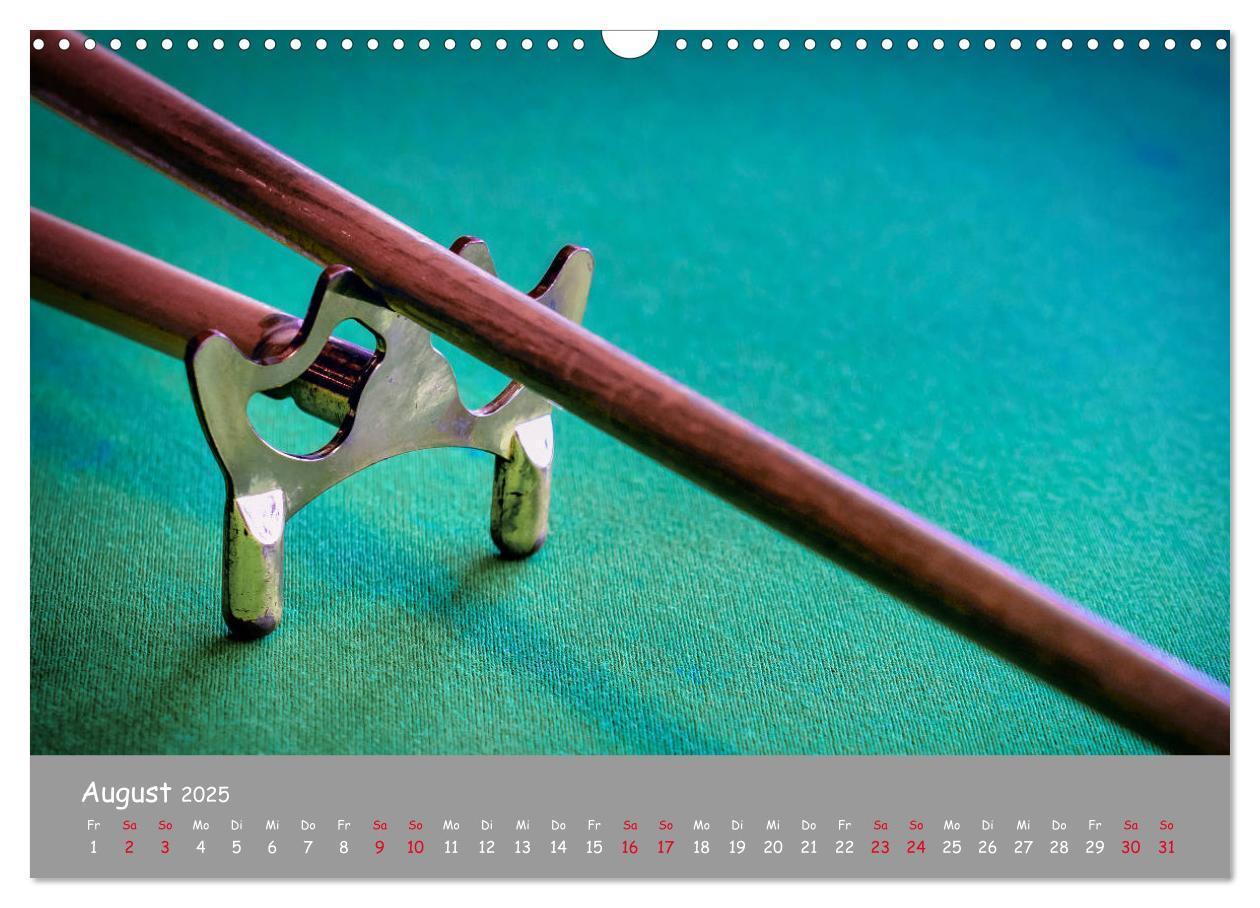 Bild: 9783435214389 | Freizeit Billard - Queue, Kugeln, Kreide und Tisch (Wandkalender...