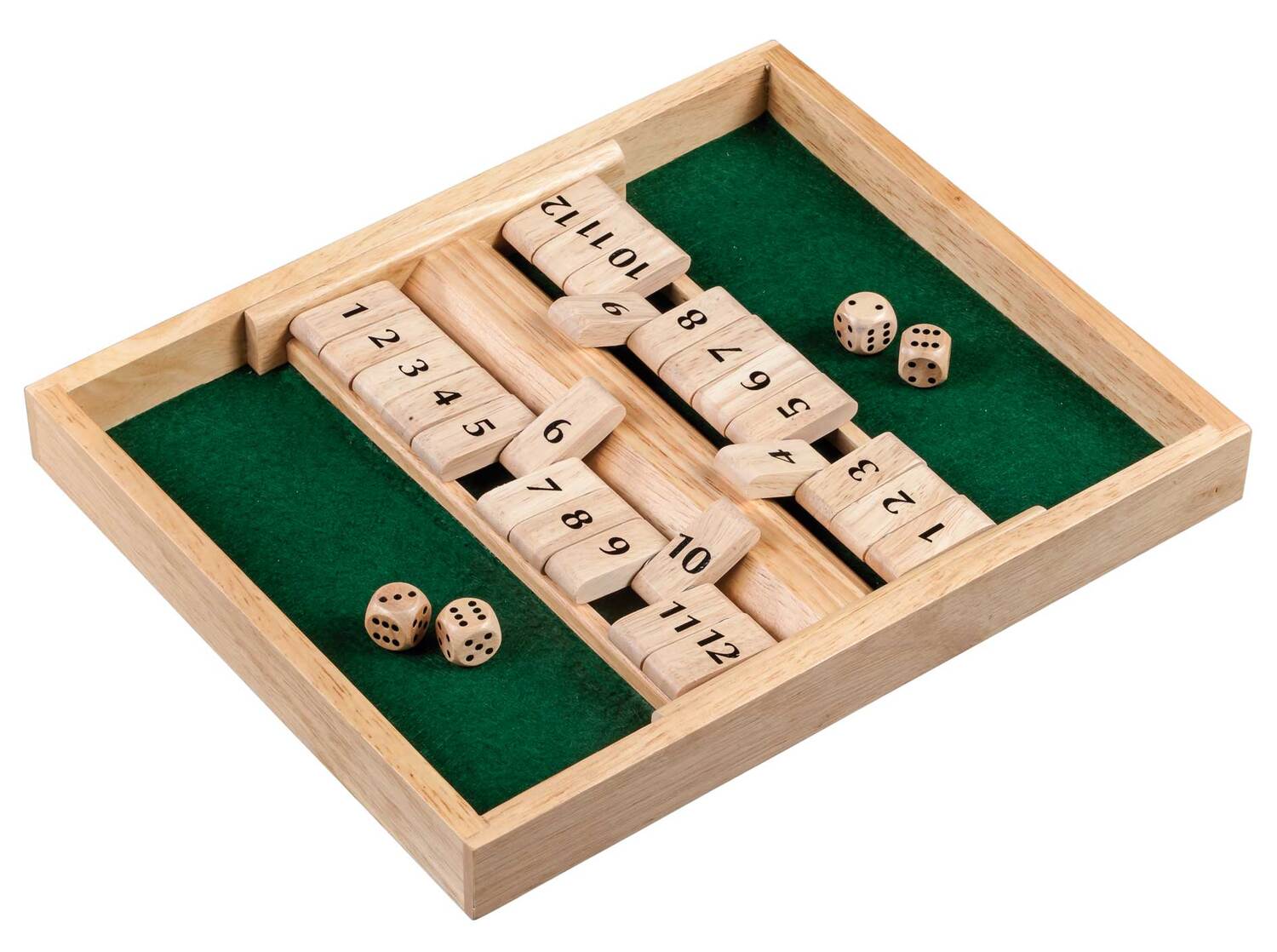 Cover: 4014156032828 | Philos 3282 - Shut The Box, 12er, 2er Variante, Holz, Würfelspiel