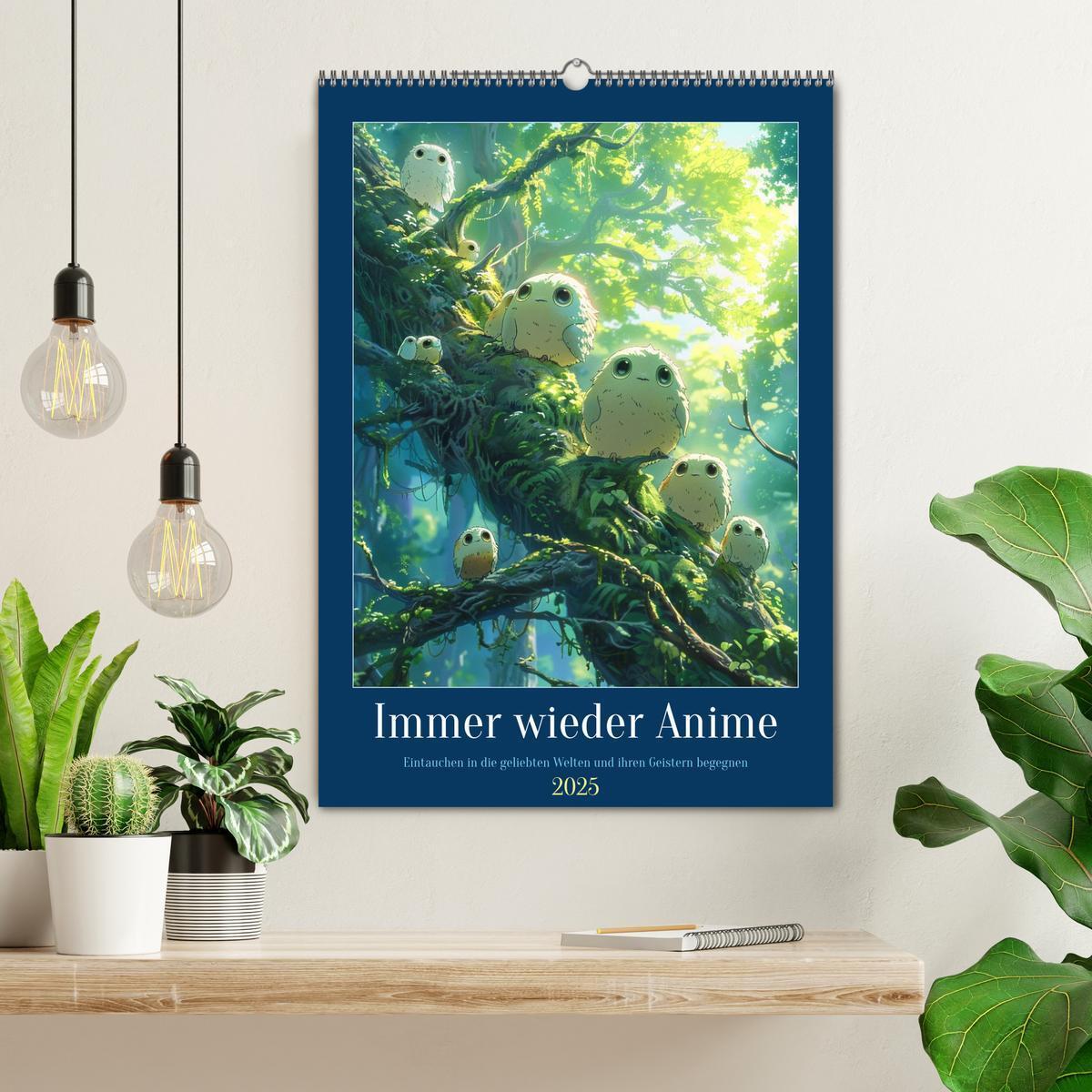 Bild: 9783383803116 | Immer wieder Anime (Wandkalender 2025 DIN A2 hoch), CALVENDO...