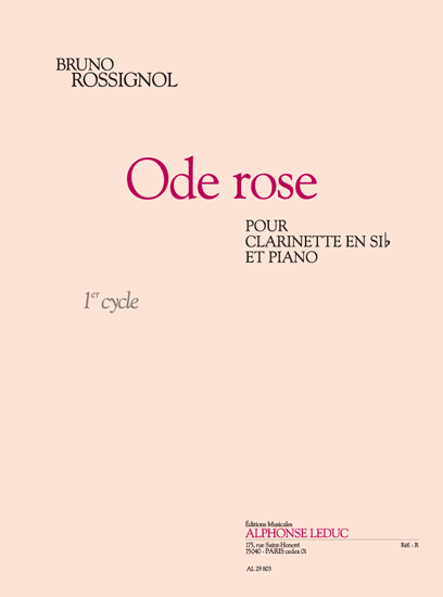 Cover: 9790046298035 | Ode Rose | Bruno Rossignol | Buch | Alphonse Leduc | EAN 9790046298035