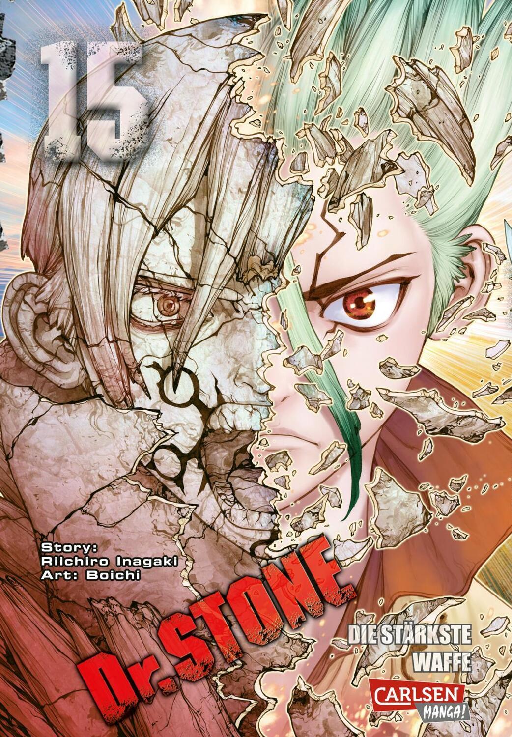 Cover: 9783551751744 | Dr. Stone 15 | Verrückte Abenteuer, Action und Wissenschaft! | Buch