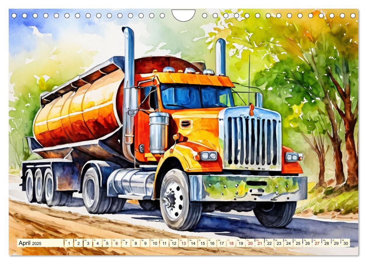 Bild: 9783457151198 | Nostalgische Trucks (Wandkalender 2025 DIN A4 quer), CALVENDO...