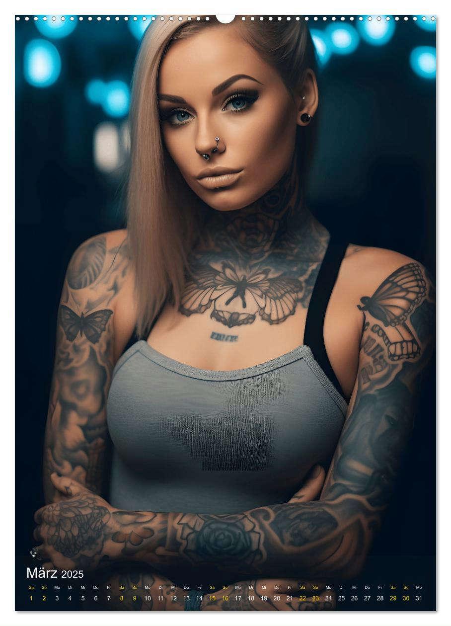 Bild: 9783435852796 | Tattoo Schönheiten - zwölf Monate, zwölf Frauen und jede Menge...