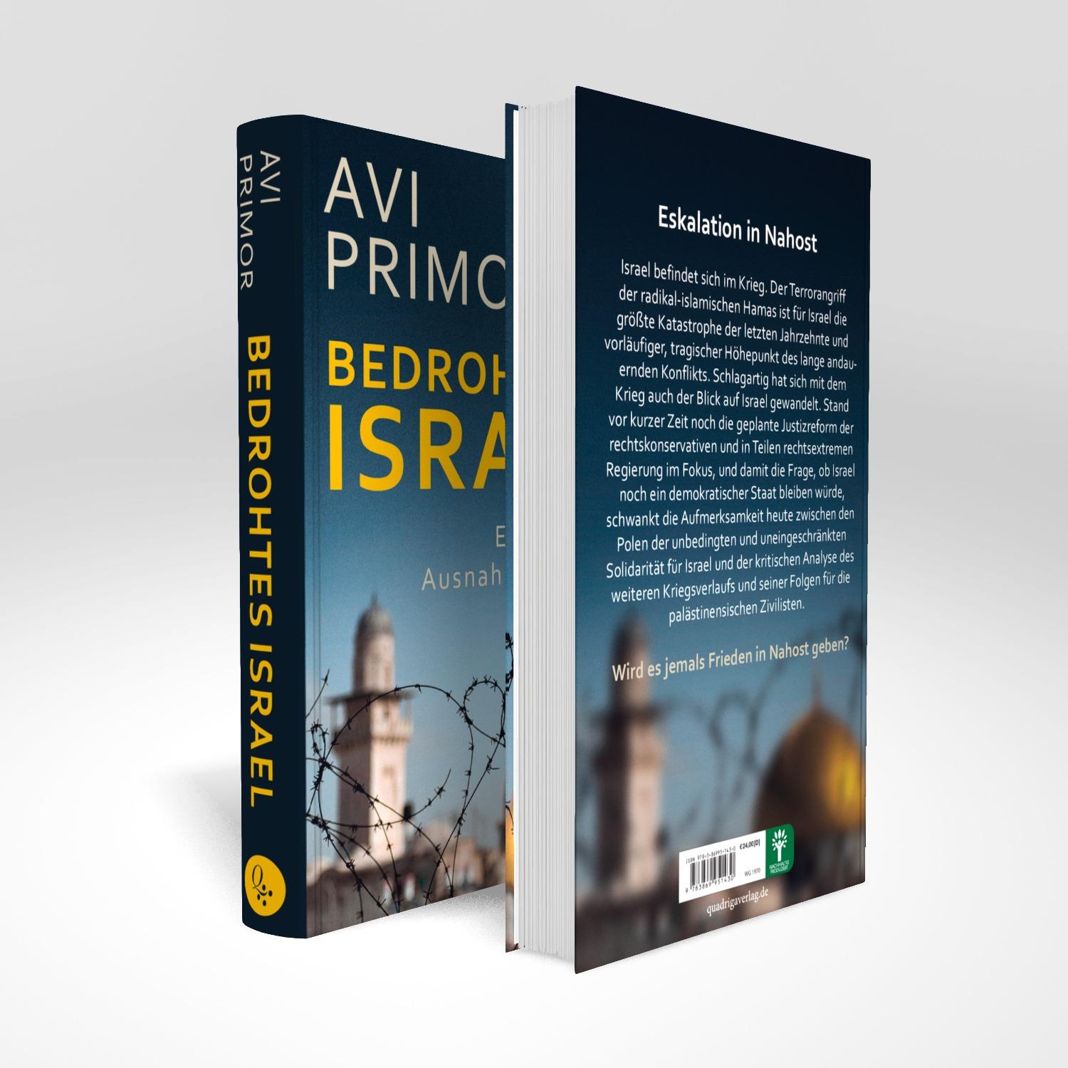 Bild: 9783869951430 | Bedrohtes Israel | Ein Land im Ausnahmezustand | Avi Primor | Buch