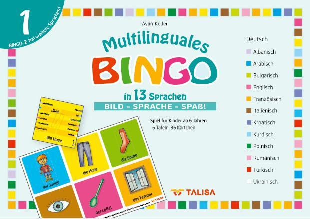 Cover: 9783939619864 | Multilinguales BINGO in 13 Sprachen (Nr.1) | Bild-Sprache-Spaß! | Buch