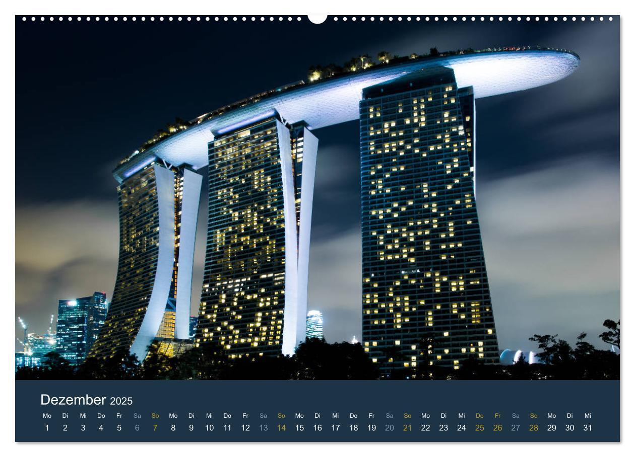 Bild: 9783435441990 | Singapur bei Nacht und Tag (hochwertiger Premium Wandkalender 2025...