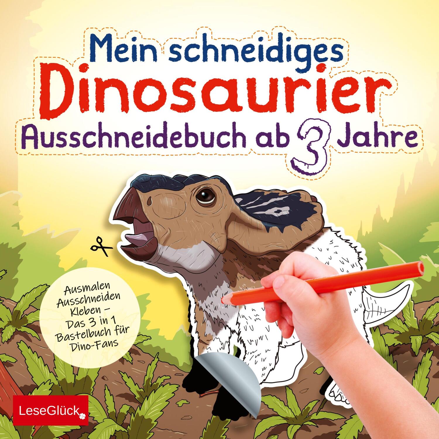 Cover: 9783964032539 | Mein schneidiges Dinosaurier Ausschneidebuch ab 3 Jahre | LeseGlück