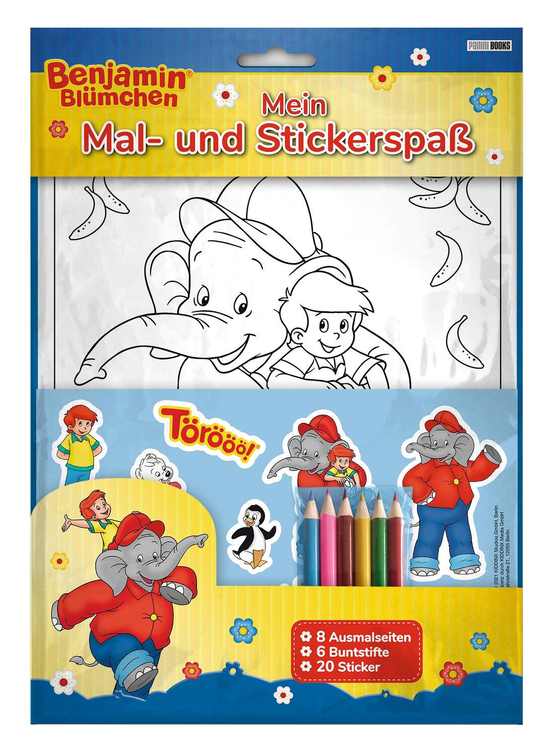 Cover: 9783833240065 | Benjamin Blümchen: Mein Mal- und Stickerspaß | Panini | Taschenbuch