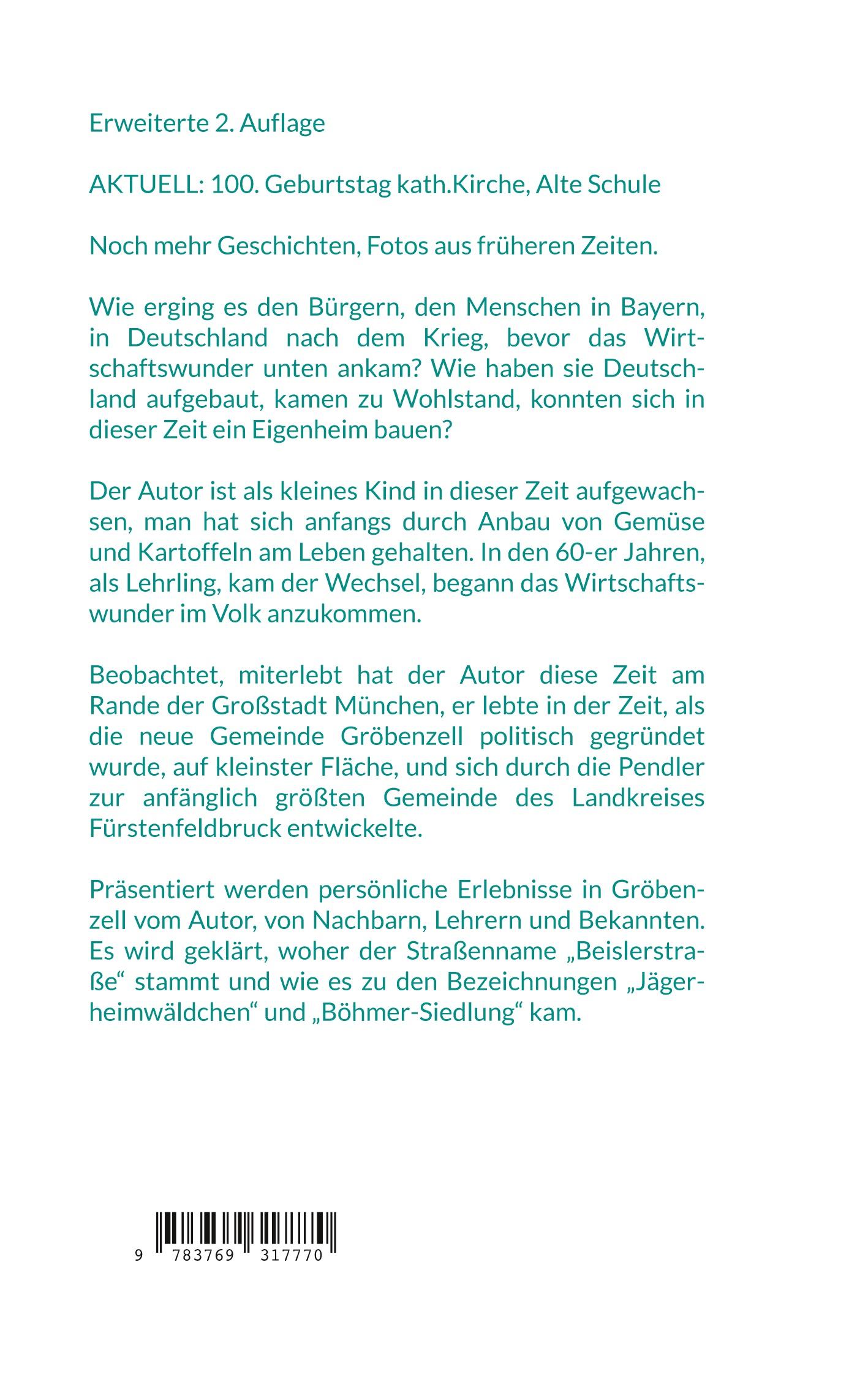 Rückseite: 9783769317770 | Im Garten der Erinnerung | Alfons Wahr | Taschenbuch | 452 S. | 2024