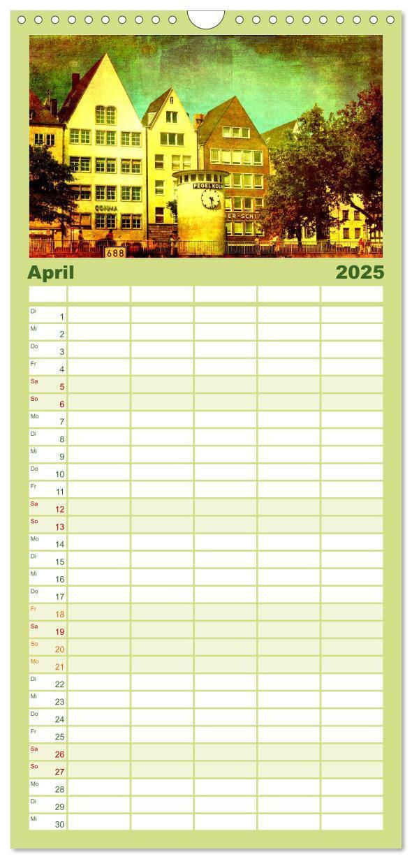 Bild: 9783457122259 | Familienplaner 2025 - Köln mit 5 Spalten (Wandkalender, 21 x 45 cm)...