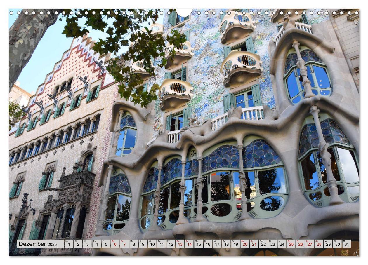 Bild: 9783383931345 | Ein bisschen GAUDI in Barcelona (Wandkalender 2025 DIN A3 quer),...