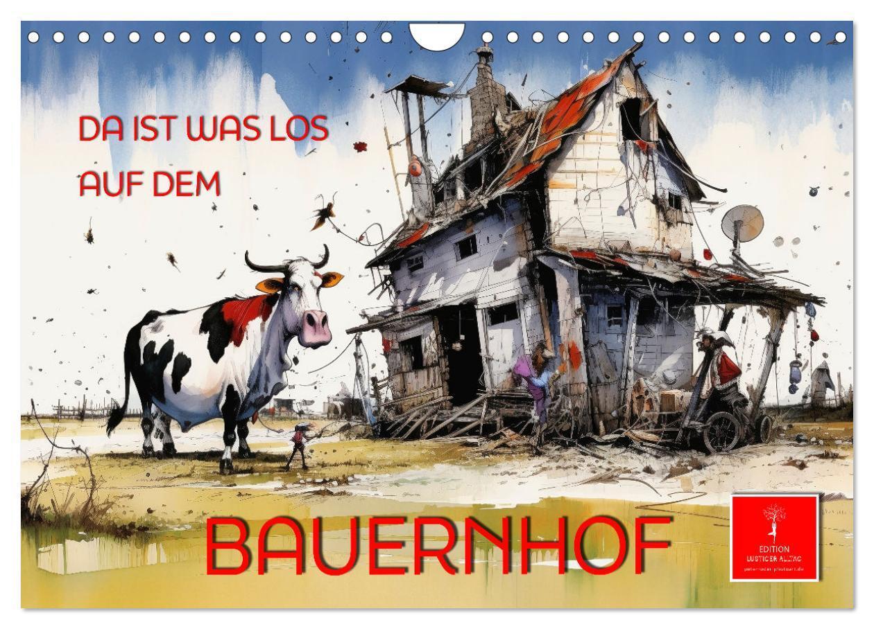 Cover: 9783383861895 | Da ist was los auf dem Bauernhof (Wandkalender 2025 DIN A4 quer),...