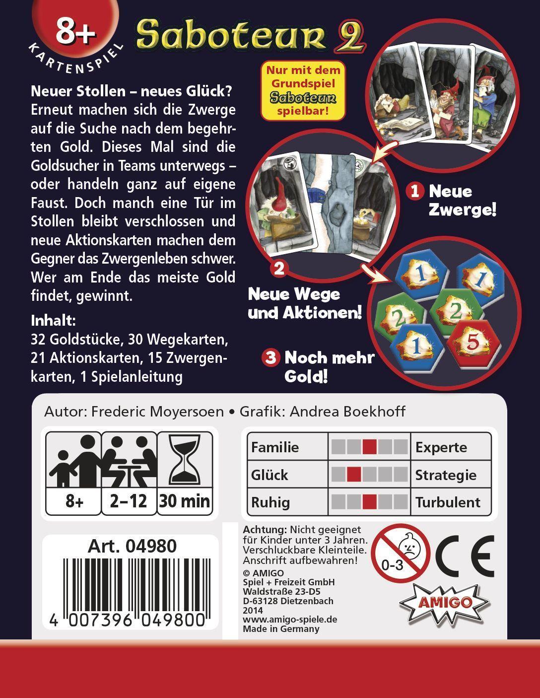 Bild: 4007396049800 | Saboteur 2 | AMIGO - Kartenspiel | Spiel | 04980 | Deutsch | 2014