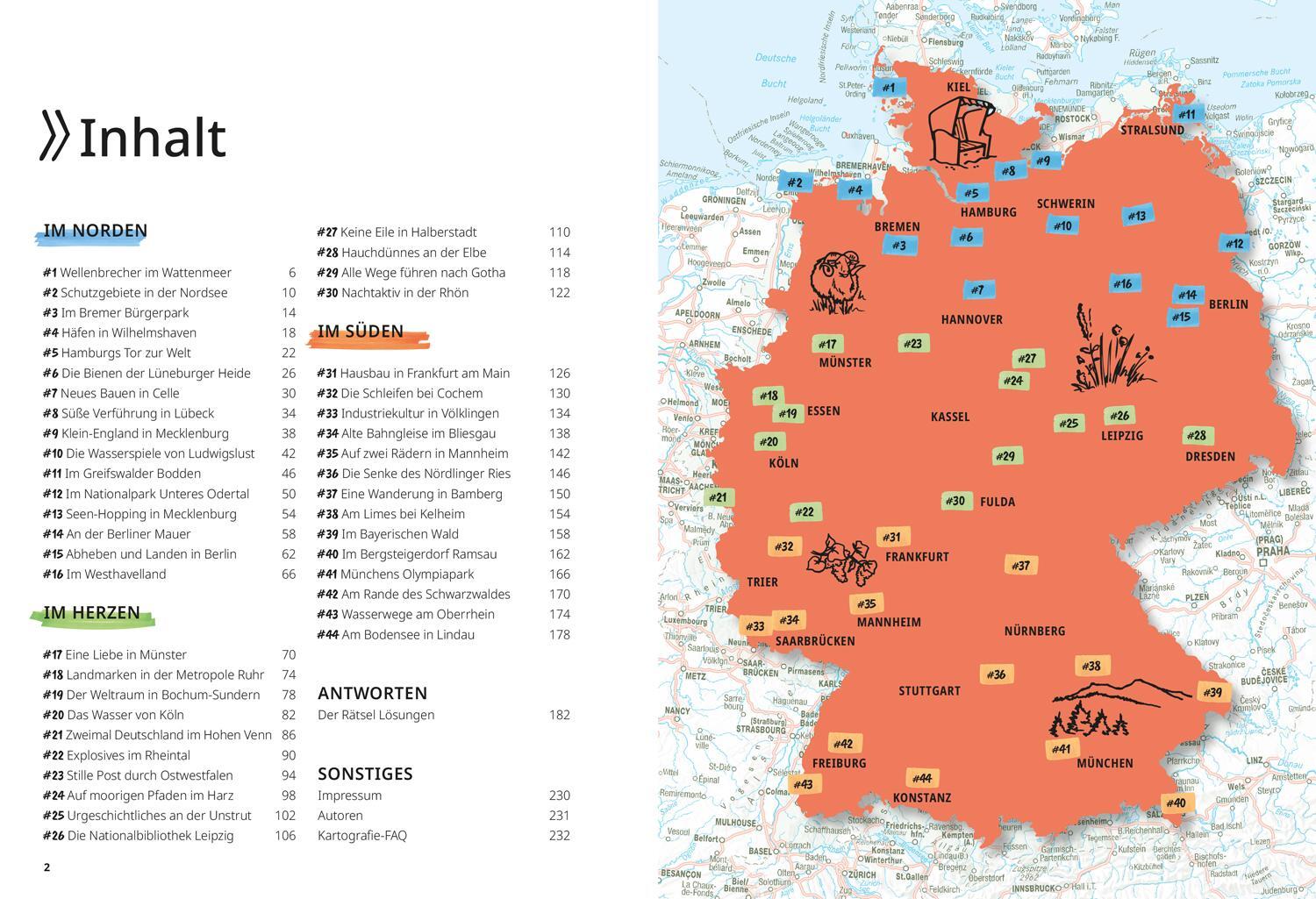 Bild: 9783616031019 | Landkarten-Rätselreise Deutschland | Nadine Ormo (u. a.) | Taschenbuch