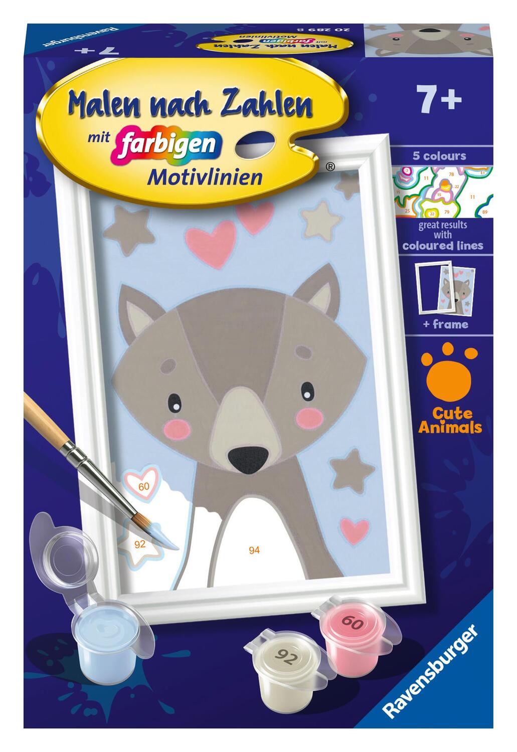 Cover: 4005556202898 | Ravensburger Malen nach Zahlen 20289 - Kleiner Wolf - Kinder ab 7...