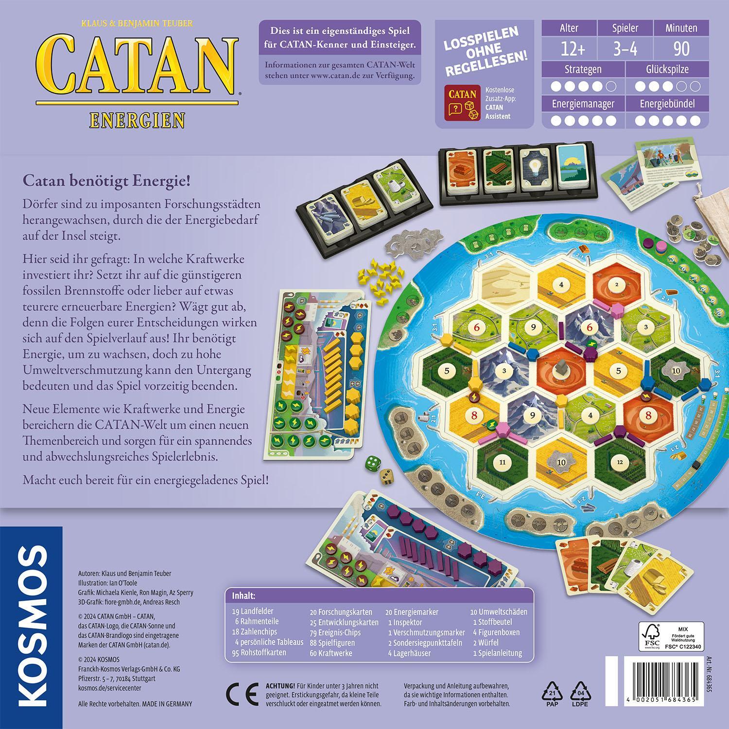 Bild: 4002051684365 | CATAN - Energien | Spiel | Klaus Teuber (u. a.) | Spiel | 684365