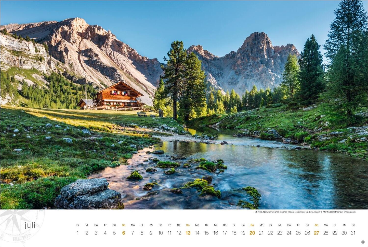 Bild: 9783756404841 | Südtirol Globetrotter Kalender 2025 - Von romantischen Tälern und...