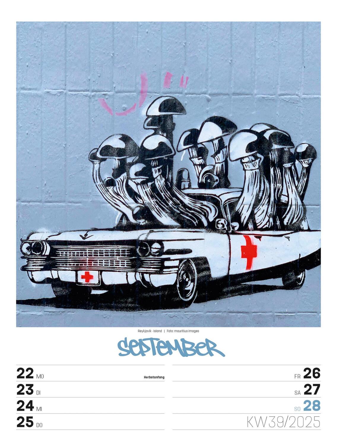 Bild: 9783838435299 | Street Art - Graffiti - Wochenplaner Kalender 2025 | Kunstverlag