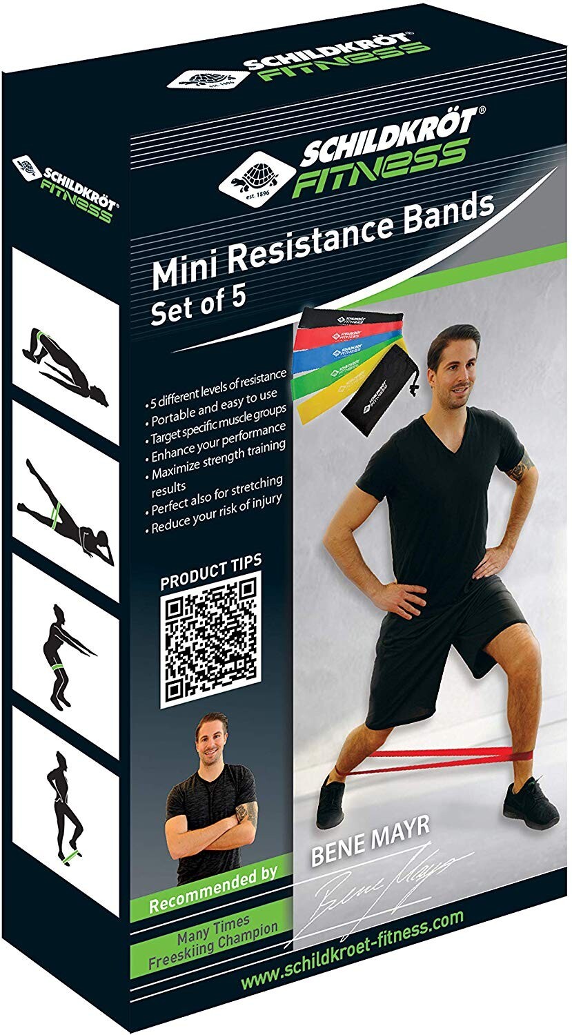 Cover: 4000885601268 | Schildkröt 960126 - Fitness, Mini Resistance Bands, 5er Set,...