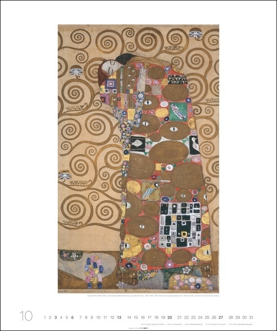 Bild: 9783840084997 | Gustav Klimt Edition Kalender 2024. Hochwertiger Wandkalender mit...