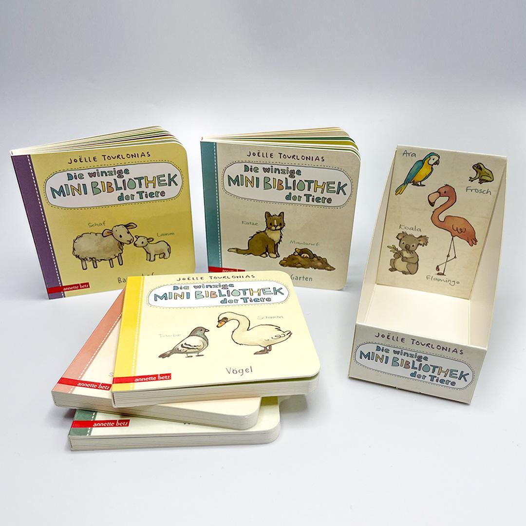 Bild: 9783219120332 | Die winzige Mini-Bibliothek der Tiere: 6 Mini-Pappbilderbücher im...