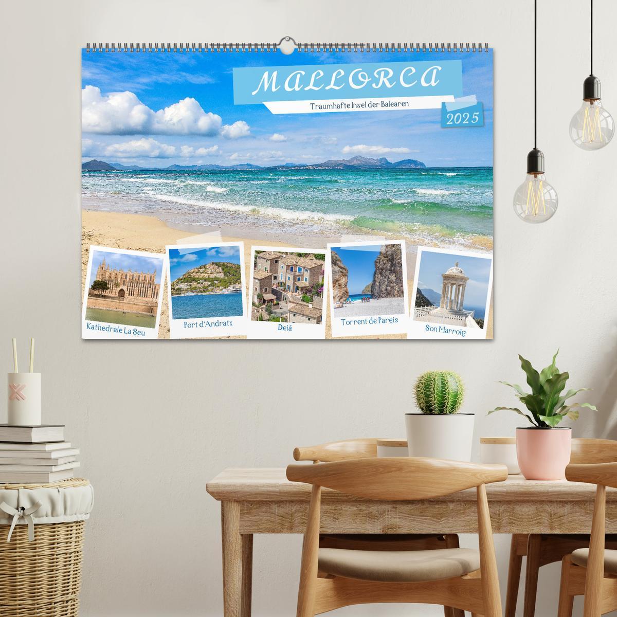 Bild: 9783383892325 | Mallorca - Traumhafte Insel der Balearen (Wandkalender 2025 DIN A2...